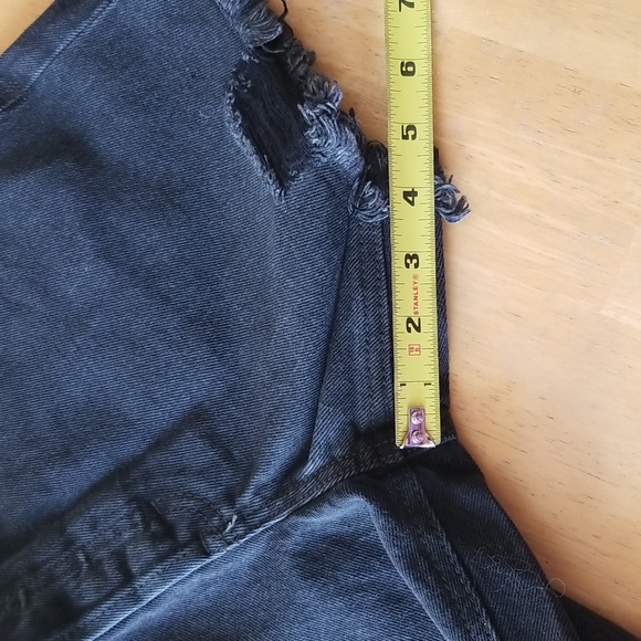 Free People Makai Cutoff Jean Shorts, Washed Black, 26 - Picture 11 of 16